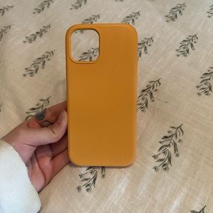 orange silicon iphone 12 case